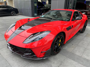 Cho Ferrari 821 Sửa Đổi M Phong Cách Sợi Carbon Phía Trước Bumper Phía Sau Bumper Phía Trước Lip Bên Váy Phía Sau Khuếch Tán Mui Xe Cơ Thể Kit - Product Image 5