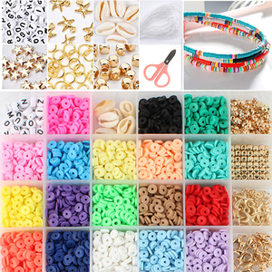 Hot selling 6mm clay beads box set clay beads for jewelry making