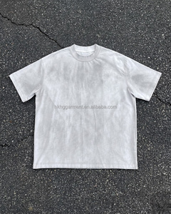 T-shirt Boxy en Coton Délavé pour Homme – Effet Vintage Usé – T-shirt Personnalisé en Coton Vieilli - Product Image 1