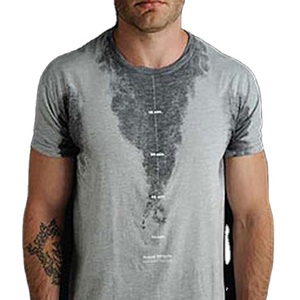 T-shirt haute couture pour hommes, tenue de sport avec les paramètres de temps, nouveau style - Product Image 1