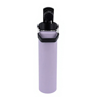 Bouteille d'eau portable en acier inoxydable, isolée sous vide, avec couvercle breveté, pour la gym et les voyages, vente en gros, logo personnalisé