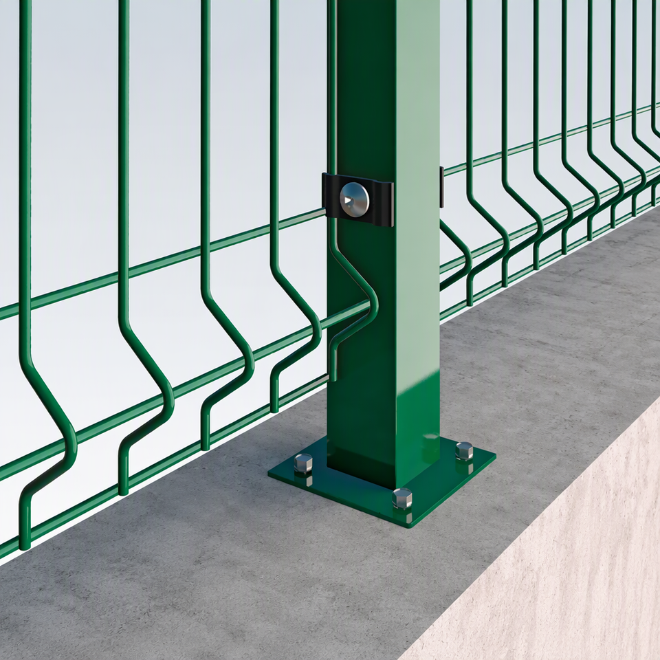 Factory Galvanized PVC Coated 3D V Bend Welded Wire Mesh Fence Panel ...