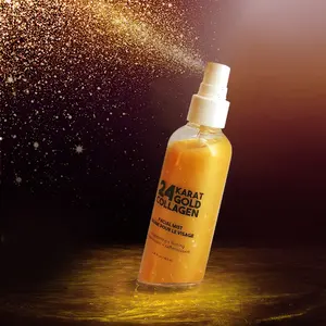 Novo spray de ouro rosto & corpo névoa personalizada multi cores fragrância fábrica vendas diretas