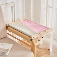 Bunnyhi MW025 Usine Spot En Gros Pet Intérieur Suspendu Chat Lit Fenêtre Hamac Chat Fenêtre Perchoir En Bois Chat Lit Hamac Fenêtre
