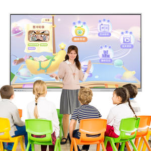 ราคาจอแสดงผล LCD สมาร์ทบอร์ดขนาด 65/75/85/98/110 นิ้ว กระดานไวท์บอร์ดดิจิทัล อุปกรณ์การศึกษา กระดานไวท์บอร์ดแบบอินเทอร์แอคทีฟสำหรับการสอน - Product Image 2