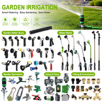 Arroseur de pelouse à base de pointes en plastique à 9 motifs SUNSHINE, avec chaîne de raccordement, en ABS, pour irrigation de jardin, clous de fixation au sol, installation facile, vente en gros OEM