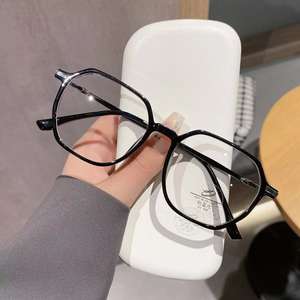 Gafas Geométricas de Montura Completa 8879, Lentes de PC con Protección Anti Luz Azul TR90, Unisex, Ligeras - Product Image 3