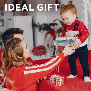 Ensemble de lettres majuscules/minuscules Art Déco colorées, autocollants magnétiques EVA, aimants pour réfrigérateur, réutilisables, amovibles, légers, pour enfants de 3 ans et plus - Product Image 6