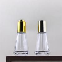 Usine De Luxe 30ml Transparent Conique Verre Essence Bouteille Dropper Haute Qualité Sérigraphié Boîte Emballé pour Diffuseur