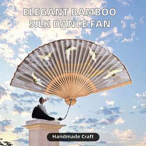 Abanico Plegable Grande de Bambú con Diseño Tallado, Impresión Personalizada, Artesanía Ecológica para Negocios o Eventos de Halloween - Product Image 3
