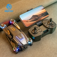 Drone A23 4K avec double caméra, GPS 5G, mini-hélicoptère quadricoptère jouet, évitement d'obstacles, drone RC pliable, mode sans tête, mini-drones