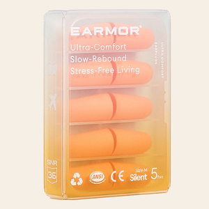 سدادات أذن EARMOR من الفوم ذو الذاكرة بطيئة الارتداد للنوم وإيقاف الشخير، سدادات أذن فائقة النعومة للنساء والأطفال - Product Image 1