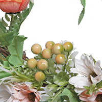 Natuurlijke kunststof chrysanthemum hangende kunstbloemen deurkransen romantische zijden bloemen Halloween lange levensduur binnen/buiten