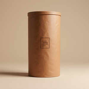 กล่องกระดาษคราฟท์ทรงกระบอกรักษ์โลก พร้อมบริการปั๊มลายตามแบบ สำหรับบรรจุภัณฑ์ชา กาแฟ และอาหาร - Product Image 3