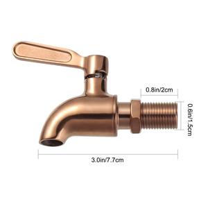 Robinet conique en acier inoxydable de 12 mm à 20 mm pour fûts de chêne, vin, whisky, bière, rhum, brandy, kombucha – Robinet manuel durable - Product Image 2