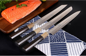 11 بوصة قرن الجاموس خشب الأبنوس مقبض الخشب النمط الياباني Yanagiba Sakimaru Kirisuke المطبخ سكاكين الشيف ساشيمي سمك فيليه سكين - Product Image 6