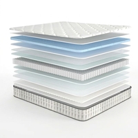 Matelas de lit Willsoon personnalisé gris pour chambre à coucher, taille Queen/King, en mousse haute densité, anti-acariens, hypoallergénique, en mousse à mémoire de forme, adaptable
