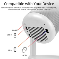 Projecteur électronique 1080P avec mise au point automatique, WiFi, LCD, Home Cinéma, Mini Portable, Smart Android 14.0, LED, Vidéo 4K, 5G, 5000 Lumens Intégrés