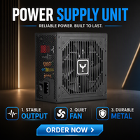 Alimentation PC ATX 500W sur mesure, vente en gros directe usine, 500W~800W, avec connecteur 24 broches et ventilateur de refroidissement 120mm