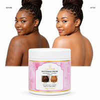 Crème éclaircissante à marque privée avec glutathion, arbutine et collagène pour femmes noires - Hydratant visage et correcteur de taches
