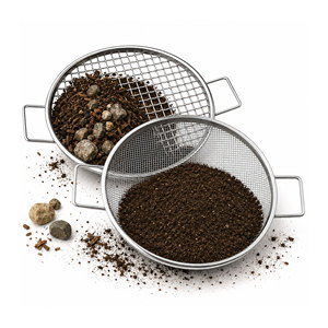 Tamis en fil d'acier galvanisé de 1/4 et 1/8 pouce, 2 pièces, pour le jardinage, l'entretien des pelouses et la plantation - Product Image 1