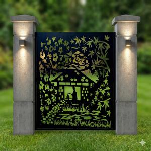 Portails et clôtures de jardin découpés au laser, design extérieur personnalisé - Product Image 3