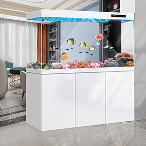 Système d'éclairage LED moderne 25W grande capacité verre récif aquarium poissons exotiques et coraux colorés affichage pour le salon - Product Image 6