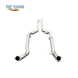 Tuyau de descente en acier inoxydable avec bouclier thermique pour collecteur d'échappement Mercedes-Benz CLS63/<span class=keywords><strong>CLS63S</strong></span> 5.5T 2007-2017 - Product Image 4
