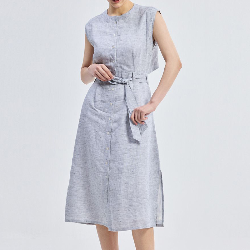Linen Dress - Linen Wrap Dress