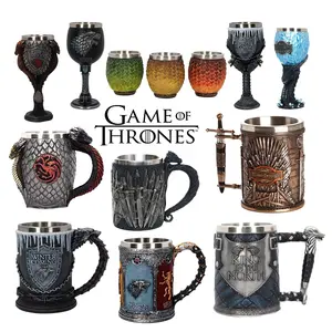 Game of Thrones Stainless Steel Whiskey Mugs Beer Glass Wine Glass for Gifts