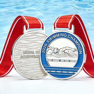 Médailles personnalisées en métal pour la lutte, le carnaval, la course à pied, le basketball, la récompense sportive, avec ruban doré, pour le <span class=keywords><strong>rugby</strong></span> - Product Image 3