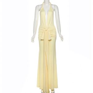 Chất lượng cao thả đại lý <span class=keywords><strong>v</strong></span>ận chuyển Boutique ăn mặc buổi tối mùa hè sâu <span class=keywords><strong>V</strong></span> cổ <span class=keywords><strong>maxi</strong></span> không tay của phụ nữ Dresses - Product Image 5