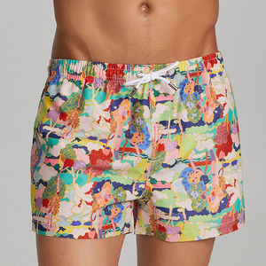 Shorts de bain pour hommes <span class=keywords><strong>Seobean</strong></span> en gros, à fleurs d'été, pour la plage, le surf, séchage rapide, vêtements de sport pour hommes - Product Image 5