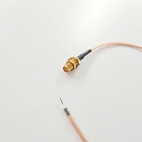 Cable de Antena RG316 de Alta Calidad con Conector SMA RP Hembra para Montaje en Panel y Conector para Sonda Preparada