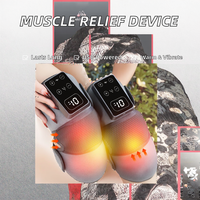 Masseur de genou vibrant chauffant à impulsions électroniques intelligent pour soulager les tensions musculaires, avec sangle de maintien, appareil de massage USB
