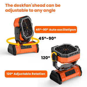 Portable Rechargeable <b>Fan</b> Cooling <b>Fan</b> F26 20000mAh USB <b>Fan</b> LED Light Battery Powerbank Camping Outdoor Table Colder Air <b>Fan</b> - Product Image 2