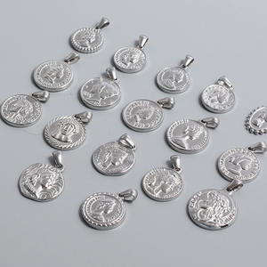 Colgante <span class=keywords><strong>de</strong></span> acero inoxidable para mujer, joyería personalizada, collar <span class=keywords><strong>con</strong></span> <span class=keywords><strong>moneda</strong></span> romana antigua estampada, colgantes chapados en <span class=keywords><strong>oro</strong></span> <span class=keywords><strong>de</strong></span> 18K - Product Image 6