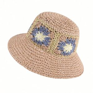 Chapeaux de soleil en paille tricotés à la main pour la pêche, la plage, les voyages et le ski – Vente en gros - Product Image 5