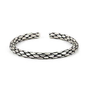 Pulseira viking para prata 925, pulseira trançada masculina e feminina de malha vintage estilo punk rock