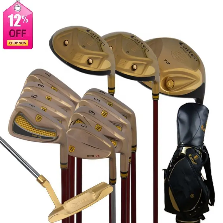 golf clubs branded or complete set of clubs with pu leather golf club head cover