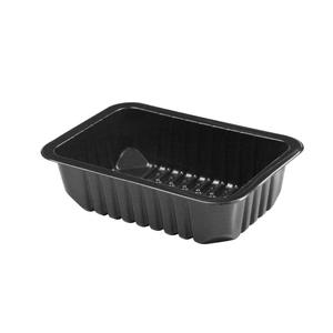 Barquette jetable en plastique PP pré-fabriquée pour viande, modè<span class=keywords><strong>le</strong></span> 1812-5, noire, fraîche, pour canard braisé, pieds de <span class=keywords><strong>poulet</strong></span>, à emporter - Product Image 5