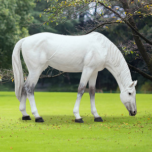 Life Size Rideable Fiberglass <strong>Horse</strong> Statue Realistic Resin Standing <strong>Horse</strong> Sculpture for Western Theme Party &amp; Event Decor - Product Image 3