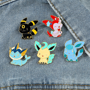 9 badges en métal émaillé peints, style cosplay Pikachu mignon, pour la décoration de sacs à dos et de vêtements - Product Image 5