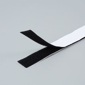 Bandes auto-agrippantes 100% nylon douces, nouvelle arrivée, 20 mm, noires, haute qualité, logo et couleurs personnalisés, bande magique - Product Image 2