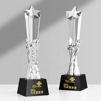 Trophée en Verre Cristal Sculpté en Forme de Boule Florale avec Logo Personnalisé de Haute Qualité, Vente en Gros Usine, Cadeau d'Affaires, Récompense