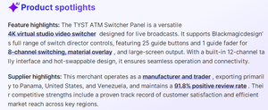 USD412 envío gratis ATM <span class=keywords><strong>Switcher</strong></span> Panel grabación 4K Virtual Studio Video <span class=keywords><strong>Switcher</strong></span> para transmisión en vivo para diseño de magia negra BMD - Product Image 6