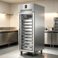 Réfrigérateur vertical commercial à porte simple en acier inoxydable pour restaurant GN -5C +5C, dégivrage automatique, OEM ODM, type européen