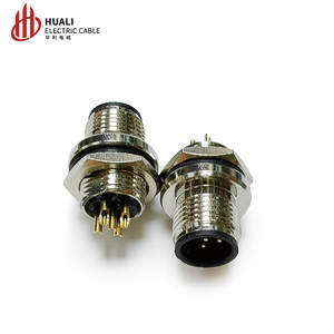 M12 Connector IP55 Waterdichte Luchtvaartstekker Draad 4-core 5-core 8-core Sensor Man Vrouw Spuitgieten Autoverbinding - Product Image 5