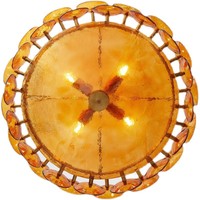 Lustre suspendu pour chambre et salle à manger, éclairage de plafond pour villa, design rond, LED, pour escalier, en verre français