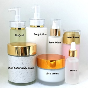 Ensemble de soins corporels à basse quantité minimale de commande Blanchiment <span class=keywords><strong>efficace</strong></span> Propriétés anti-acné-<span class=keywords><strong>Crème</strong></span> nourrissante Lotion Perle Beurre de Karité Vitamine E Glycérine <span class=keywords><strong>Visage</strong></span> - Product Image 1